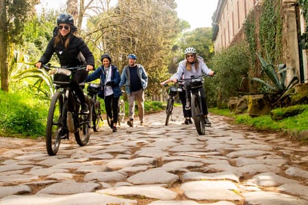 Appian Way Bike tour Underground with Catacombs & Lunch