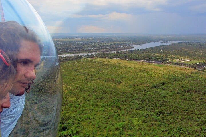 15 minutes scenic helicopter flight above Victoria Falls-Zimbabwe