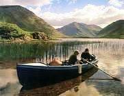 Wild brown trout fishing on Lough Corrib, single fisherman. Galway. Private guided. 3