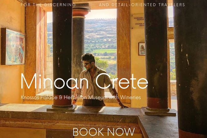 Minoan Crete from 3.000 BC: Knossos Palace & Museum with Wineries from Heraklion