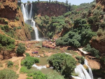 View of the Ouzoud waterfalls