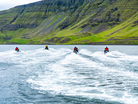 Private Jet Ski Tour to Hvammsvík Hot Springs