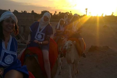 Marrakech: Agafay Desert Quad bike & Camel Ride with Dinner Show