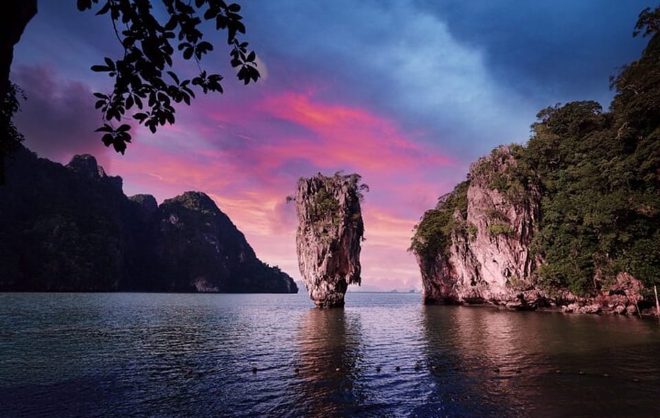 James Bond Twilight Sea Canoe and Glowing Plankton from Phuket