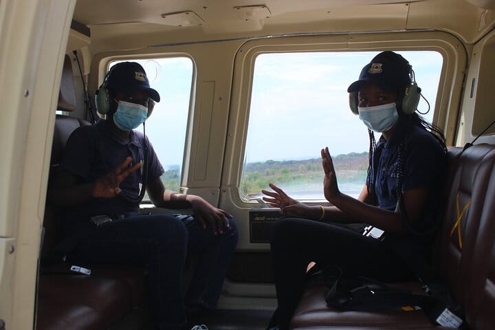 15 minutes scenic helicopter flight above Victoria Falls-Zimbabwe