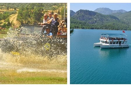 Jeep Safari and Green Canyon Boat Tour in Side with Lunch