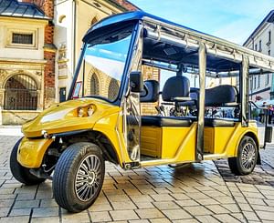 Krakow: Jewish Quarter by Golf Cart + Schindlers Factory Museum Guided Tour