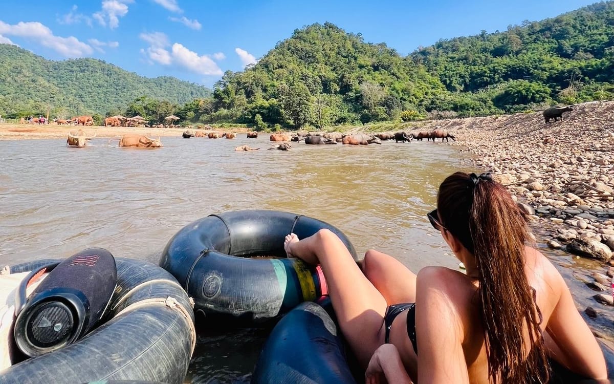 Chiang Mai Half-Day Adventure: River Tubing & Waterfall Slide