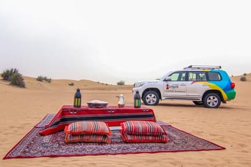 Dubai Sunrise Safari in red dune with Camel Trek with Breakfast