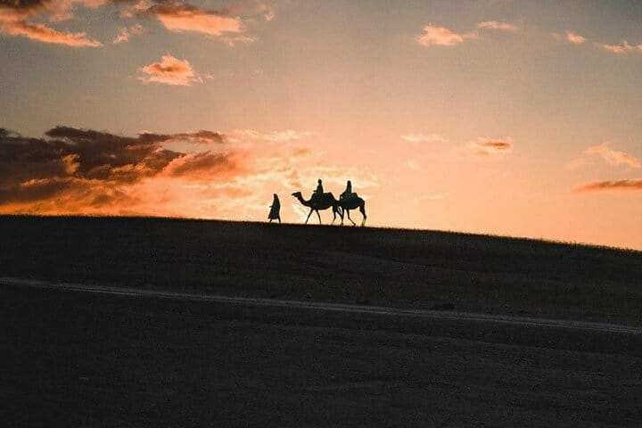 Agafay Desert Sunset Camel Ride with Dinner Show
