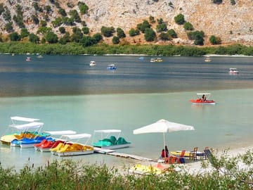 Pedal Boat Tour at Lake Kournas with Rethymno Transfer