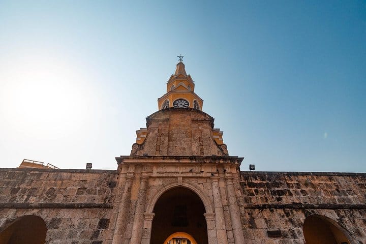 Ecleptic architecture republican tower on colonial wall
