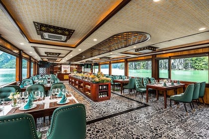 Hercules Luxury Halong Day Trip, 5 Star Cruise with Buffet Lunch