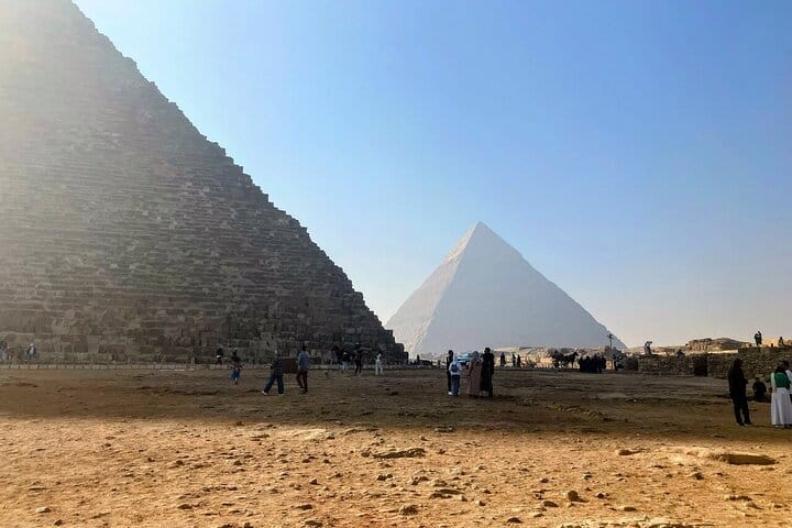 Giza pyramids, Sphinx with camel ride and lunch