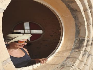 Looking out from the Window of Saint John Church in Madaba