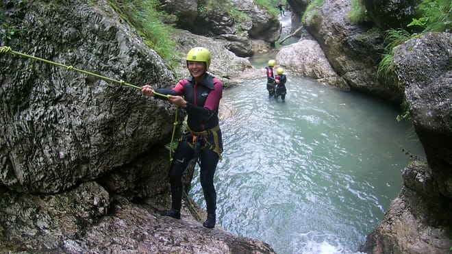 FAMILY CANYONING IN SOČA VALLEY
