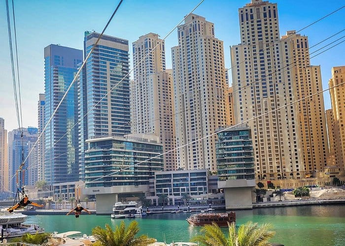 Dubai : XLine Marina, Experience the World’s Longest Urban Zipline!