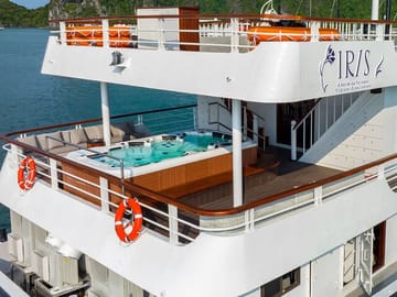 IRIS CRUISE - 5 Star Day Cruise - Halong Bay 1 Day - JACUZZI POOL