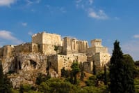 View of the sacred hill of Acropolis