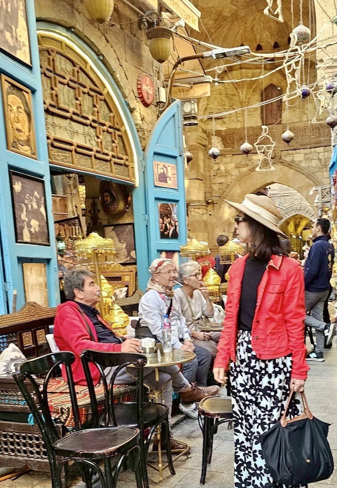 Visitors experiencing private shopping tours at Khan El Khalili Cairo.