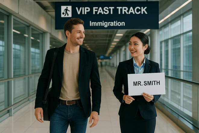 Don Mueang Airport (DMK) Guided Fast Track Immigration Service