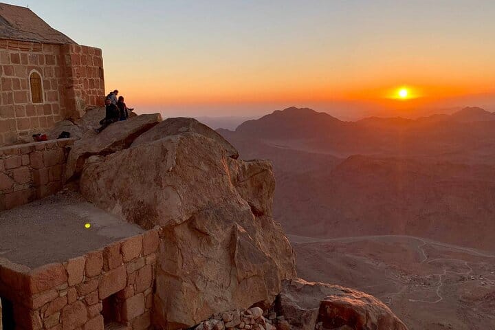 St Catherine’s Monastery and the Summit of Mount Sinai from Sharm