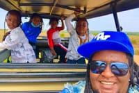 Clients enjoying the safari