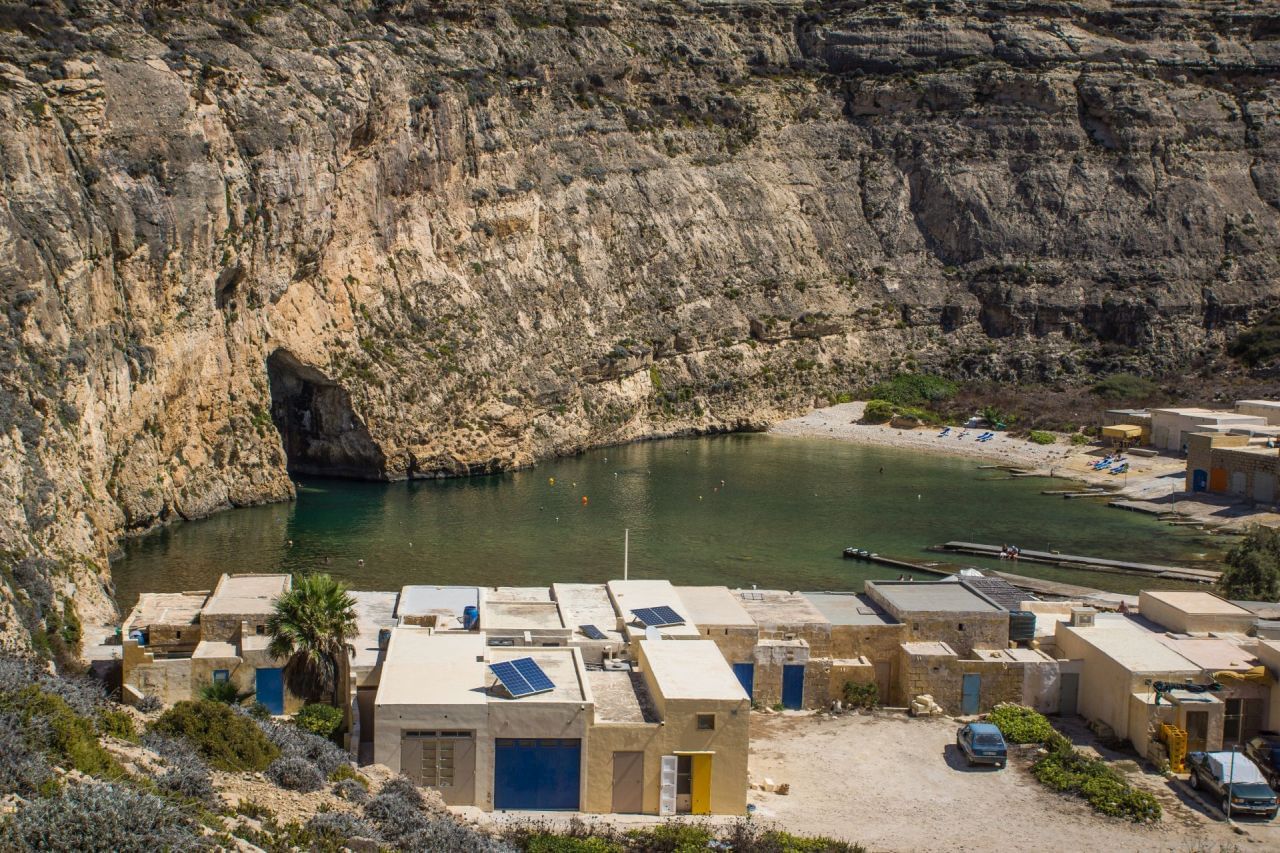 Inland sea in Dwejra Bay, Gozo