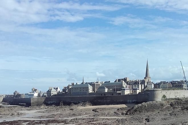 View of St Malo from the walls of the city
