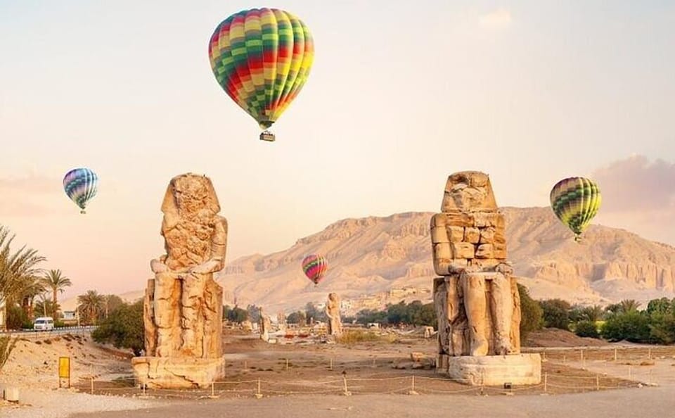 Hot Air Balloon and Self-Guided Tour in Luxor's West Bank