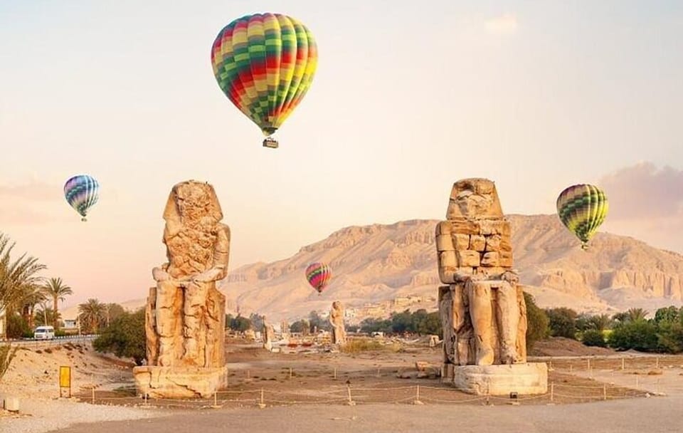 Hot Air Balloon and Self-Guided Tour in Luxor's West Bank