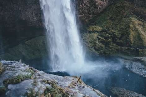 Seljlandsfoss has a walking path behind it