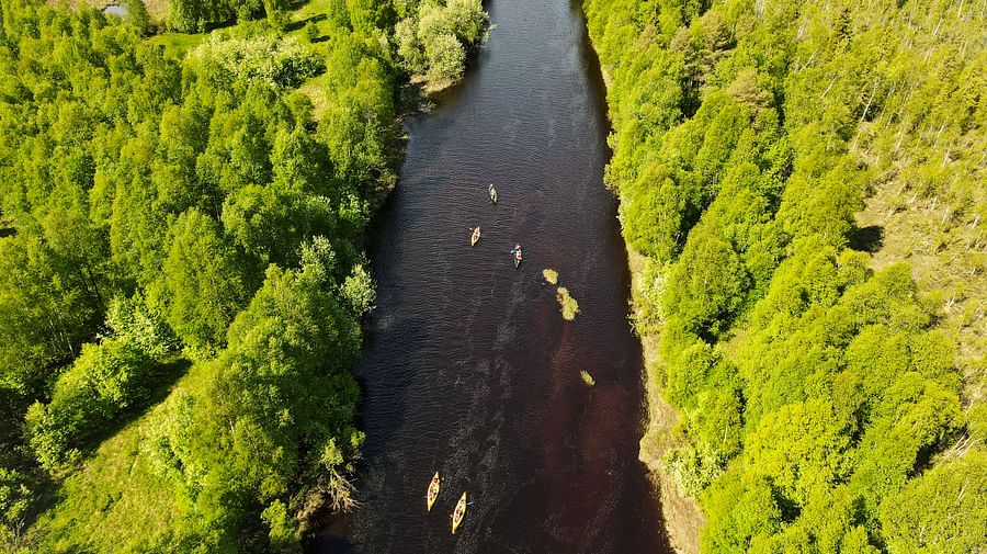 Canoeing in Lapland