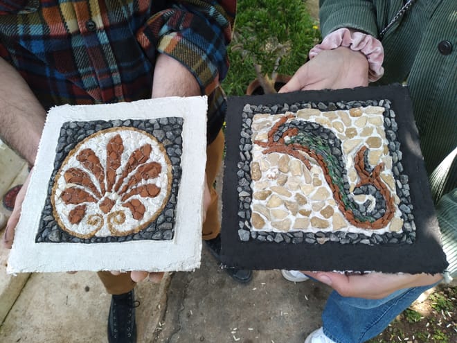 Join us for a captivating 3-hour mosaic workshop and create your own mosaic in Sparta, Greece in the Southern Peloponnese. photo 6