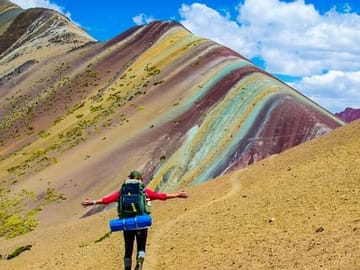 2-Day Private Trek Camping in Rainbow Mountain Llamachimpana