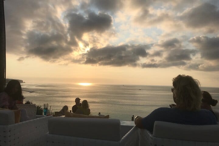 Enjoy sunset from beach bar