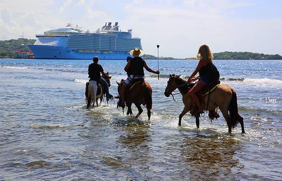 Roatan Beach Horseback Riding, Sightseeing, Beach Break plus Transfer