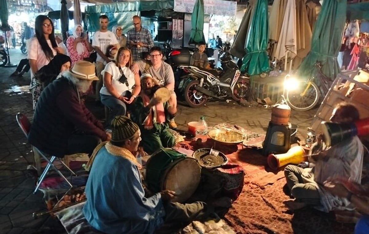 Night Tour of Marrakech Medina with Jemaa el-Fna and Souks