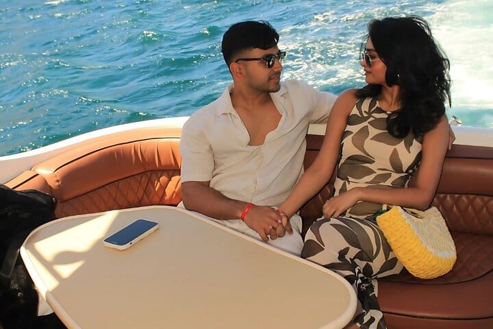 Enjoy a romantic private yacht cruise with the stunning Cabo Arch as your backdrop.