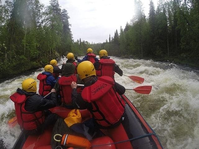 River rafting with Ruka Safaris at Kuusamo Kirkajoki river