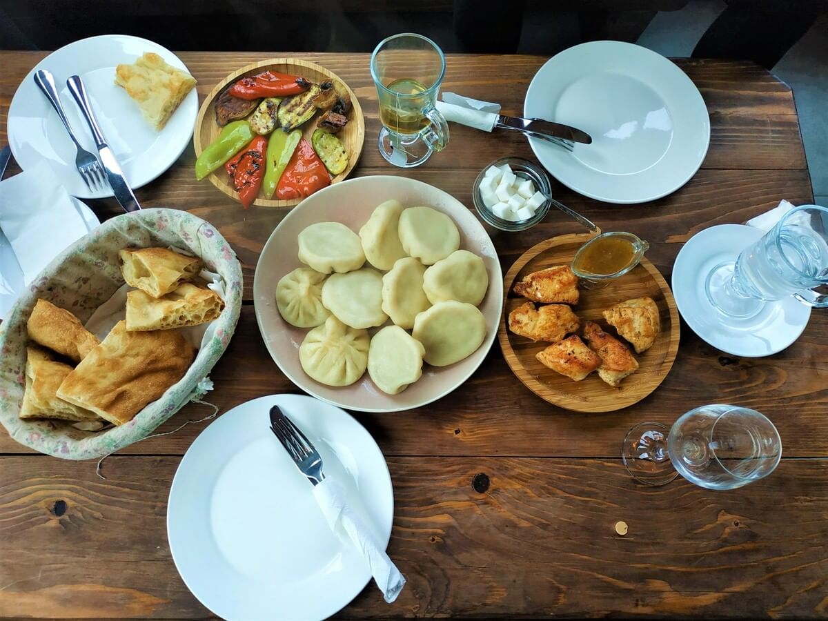 Georgia and Armenia Tour typical lunch