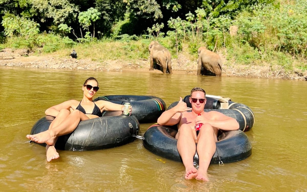 Chiang Mai Half-Day Adventure: River Tubing & Waterfall Slide
