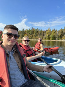 Kayaking tour on Island Lake from Toronto on RV - Motorhome