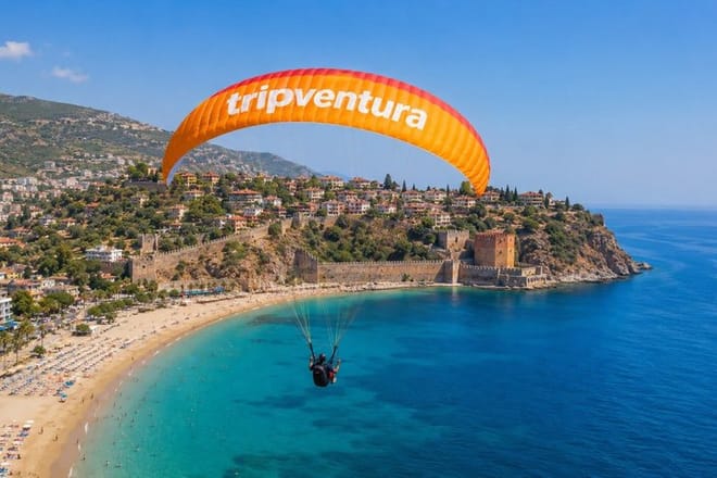 Alanya Tandem Paragliding Tour with Roundtrip Transfer from Side