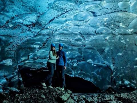 Deep inside the Sparkle Ice cave