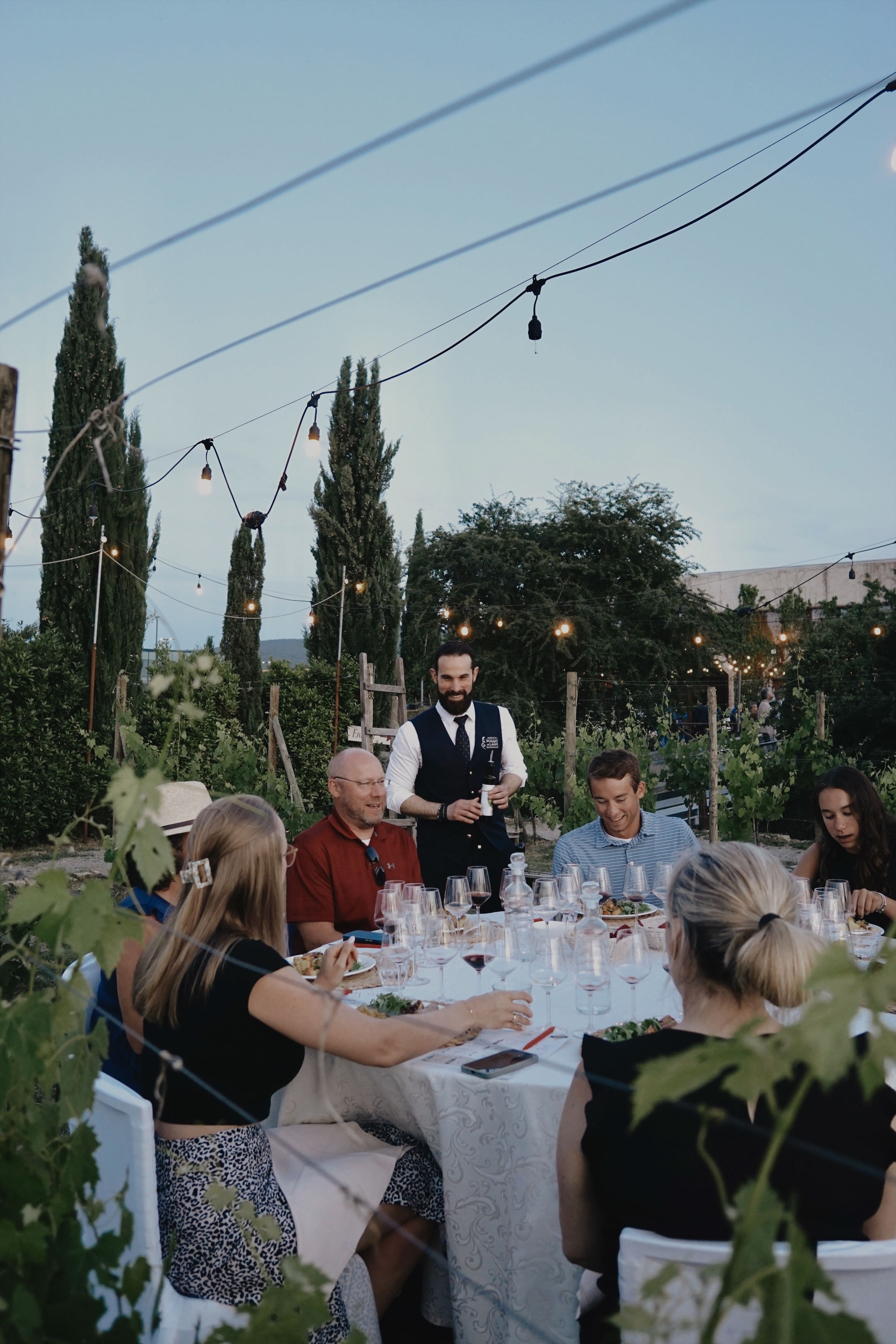 Tuscan Vineyard Dinner with Wine Tasting