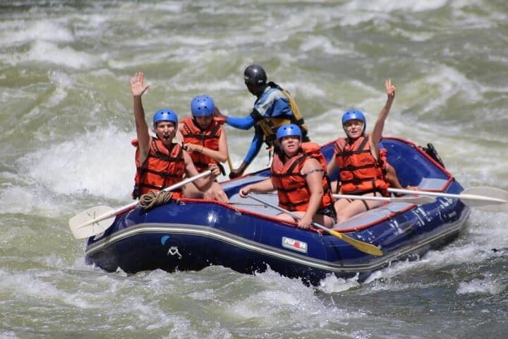2 Day Zambezi Rafting Rhino Safari and Chobe National Park Tour