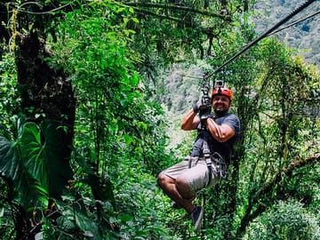 Zipline Adventure Over Waterfalls in Cantón Baños