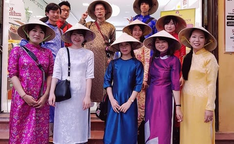 Ao Dai Rental Experience in Hoi An's Historic Streets