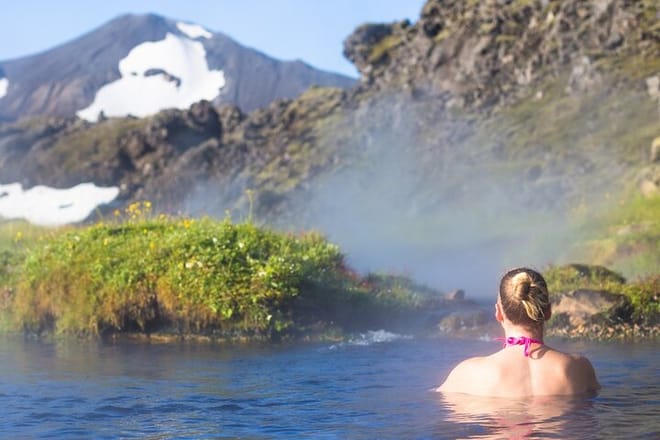 Landmannalaugar 4x4 Tour : Hekla Volcano | Waterfalls And Hotspring Bath - small group photo 2
